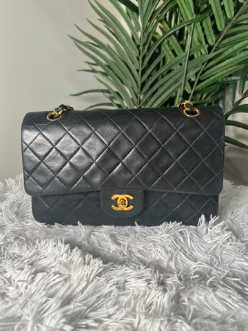 Vintage Chanel Double Flap Medium 24k