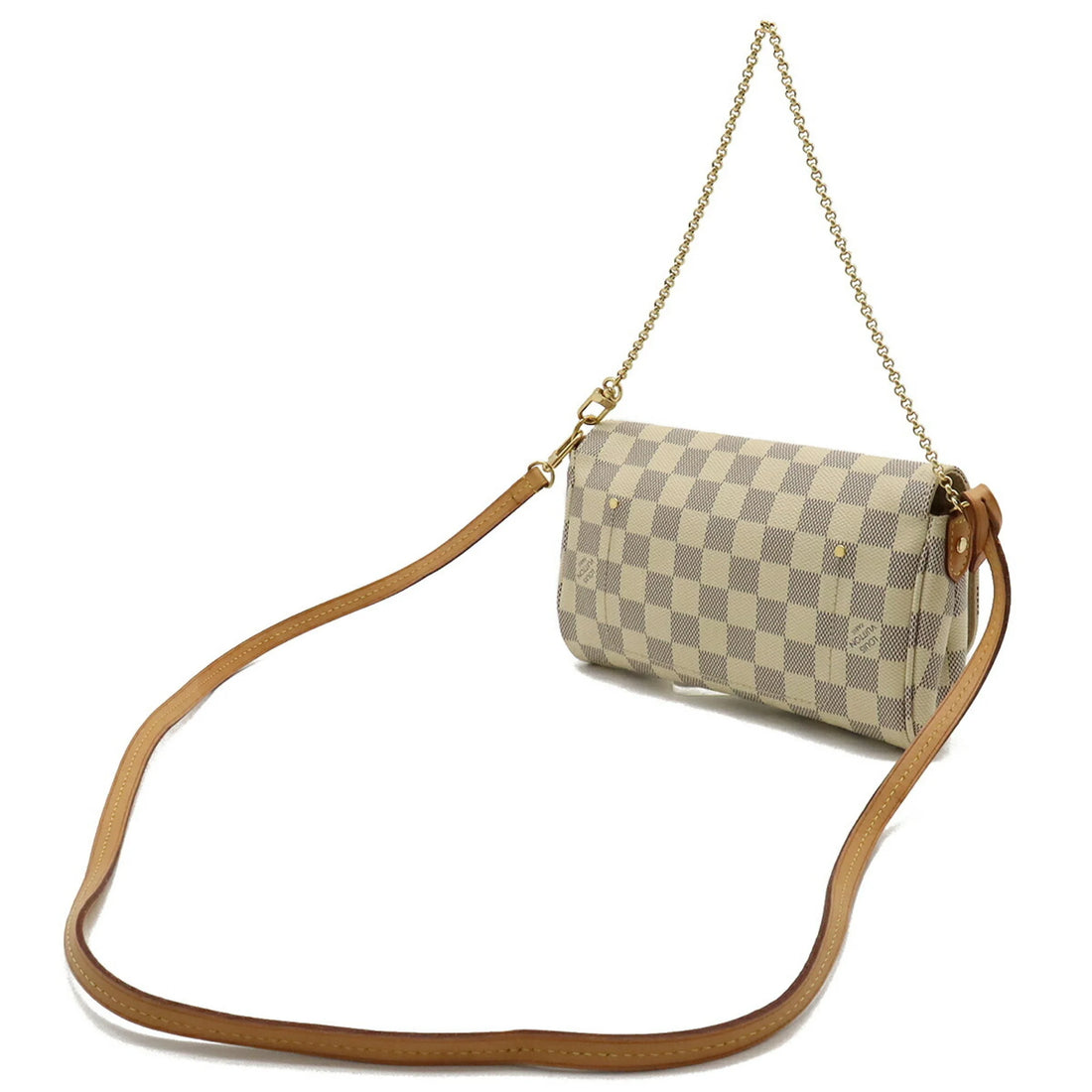 PRE-ORDER Pre-Owned Louis Vuitton Damier Azur Favorite MM Shoulder Bag