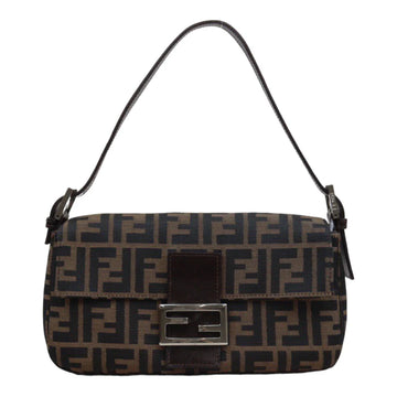 Pre-Owned FENDI Zucca Mamma Baguette Shoulder Bag