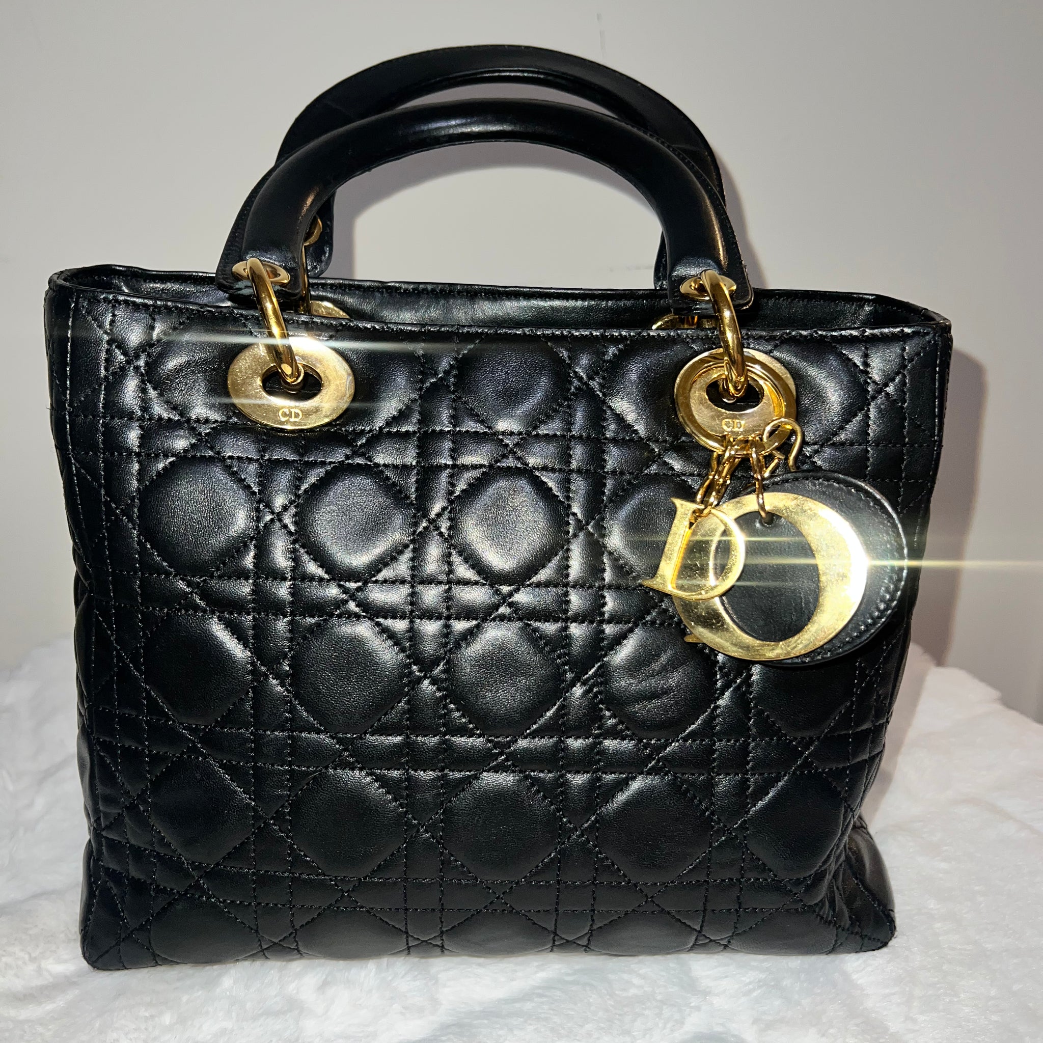 Lady Dior Lambskin Bag